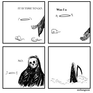 Death And The Dog  It Is Time To Go  Was I A Good Boy    Empty Template   La Mort Et Le Chien  Il Est Temps De Partir  Ai Je été Un Bon Garçon